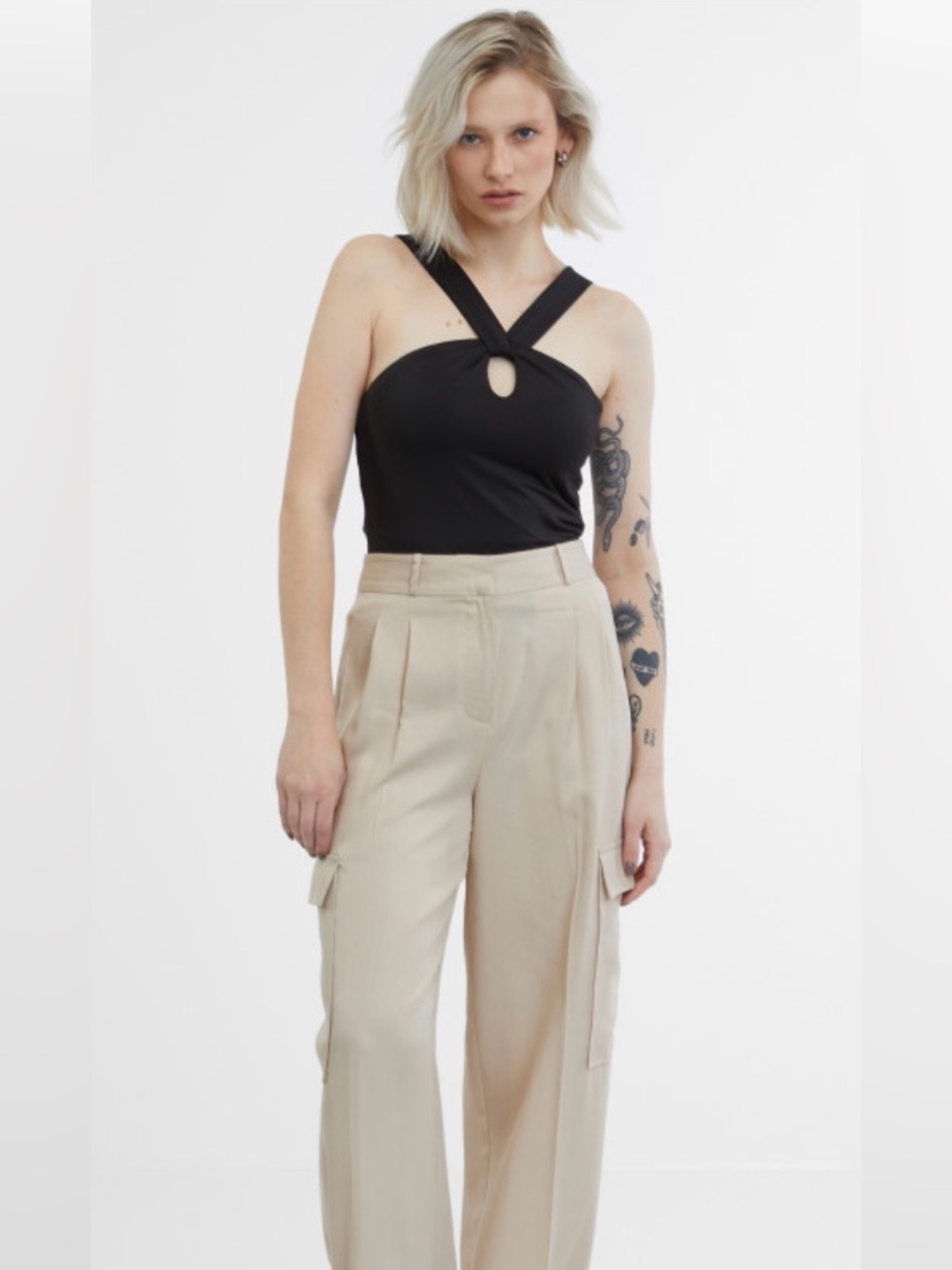 Vince Camuto Black Halter Top